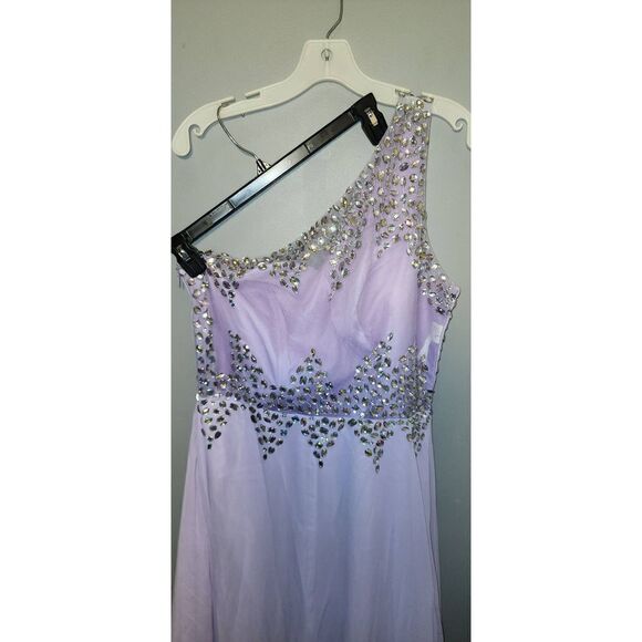 Grace Karin Lavender Chiffon Gown - Picture 7 of 13